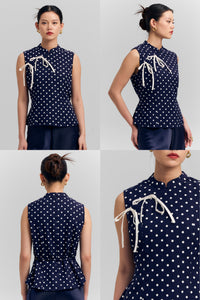 Desita Polka Biru Laut