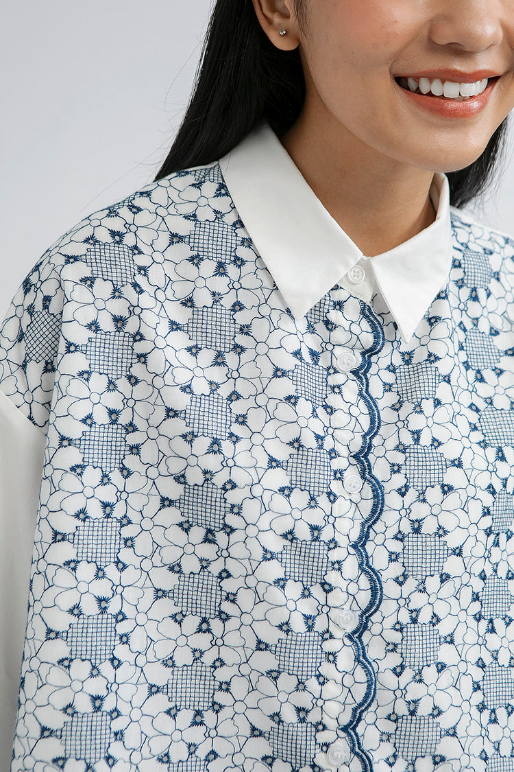 Floral Embroidery Fonsi - Defect Sale