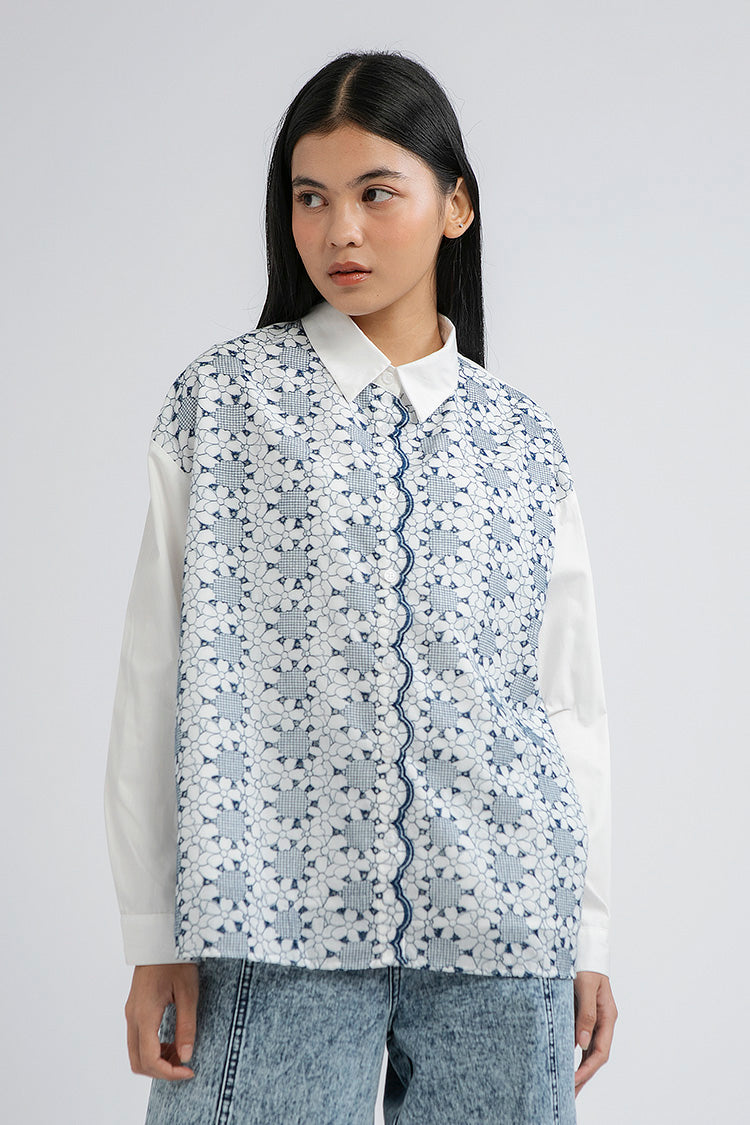 Floral Embroidery Fonsi - Defect Sale