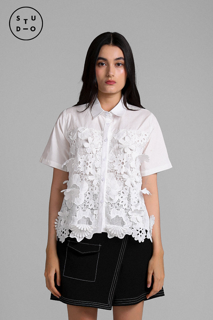 Flower Ornament Blanca - Defect Sale