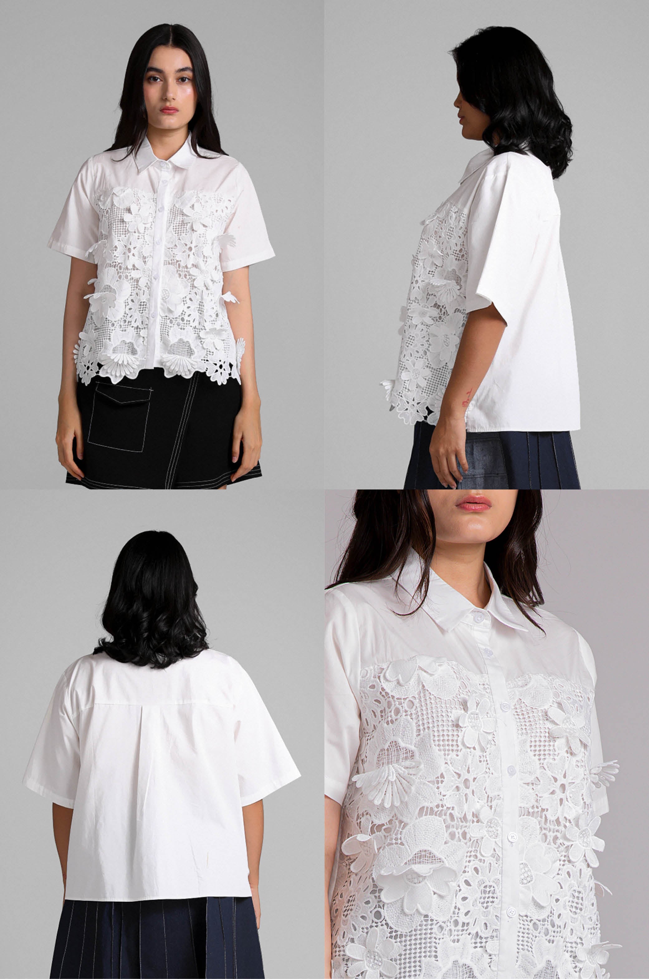 Flower Ornament Blanca - Defect Sale