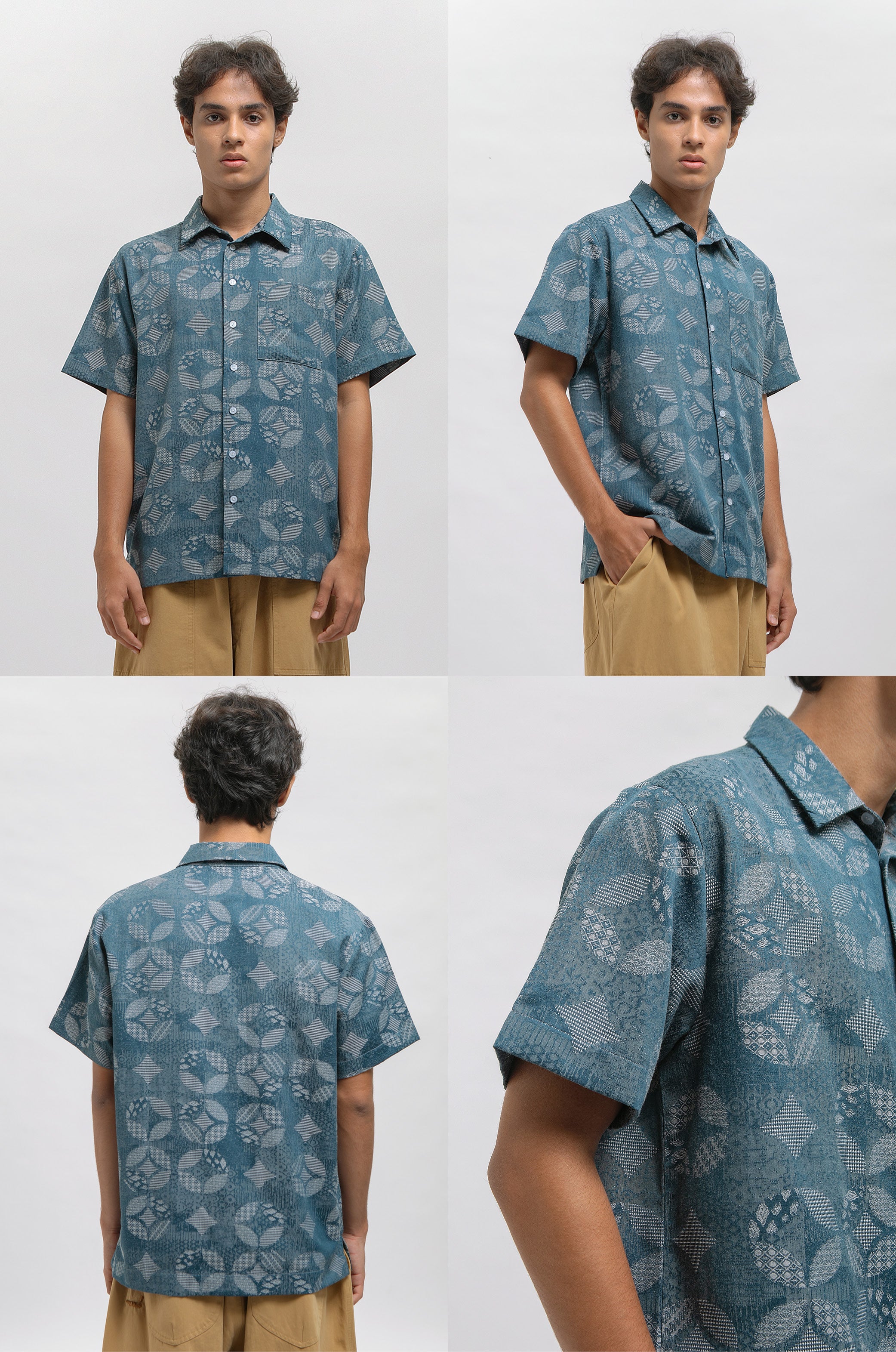 Aksara Kawung Biru Laut