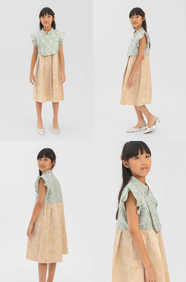 Green Floral Jinggao