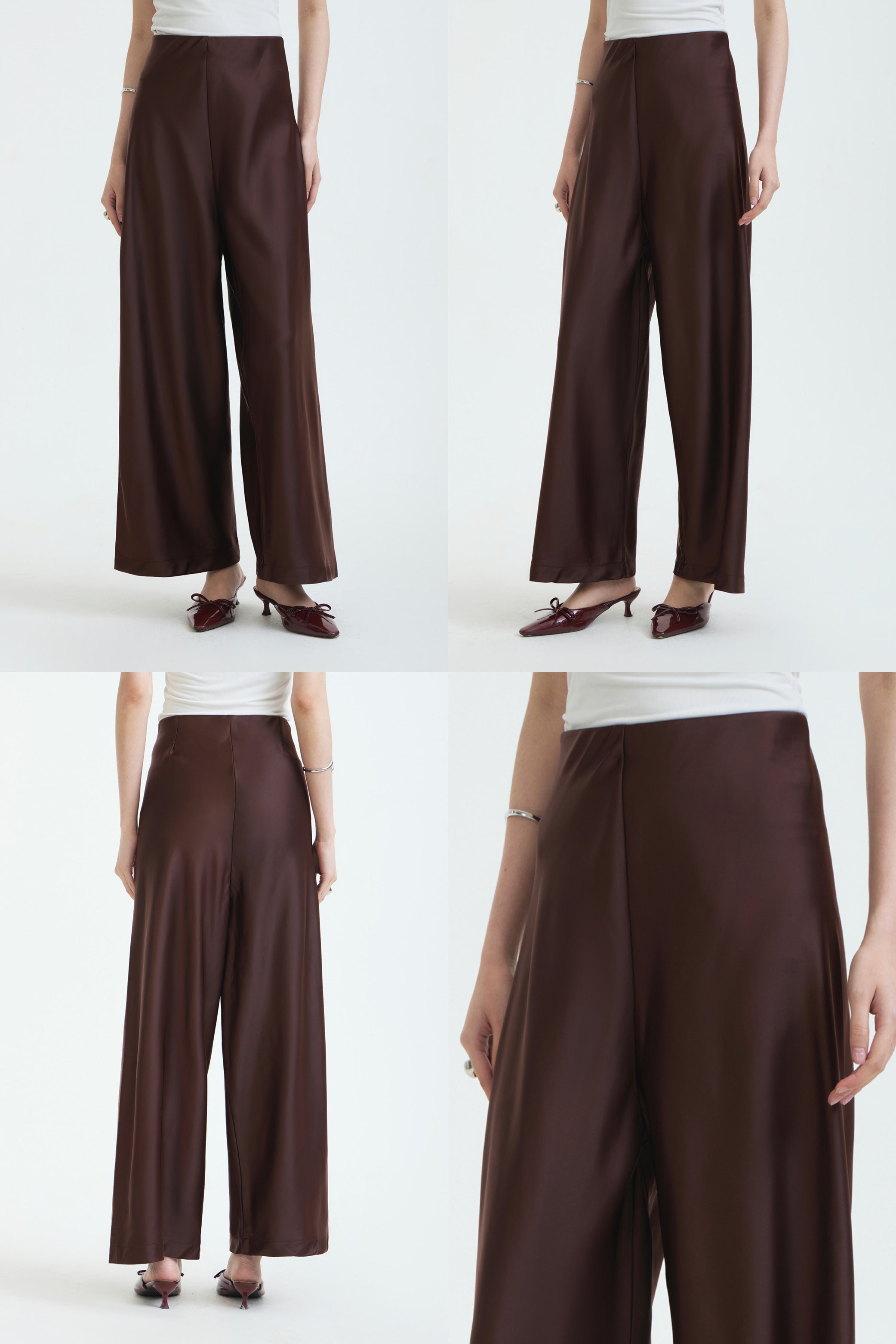 Dark Brown Satin Pama