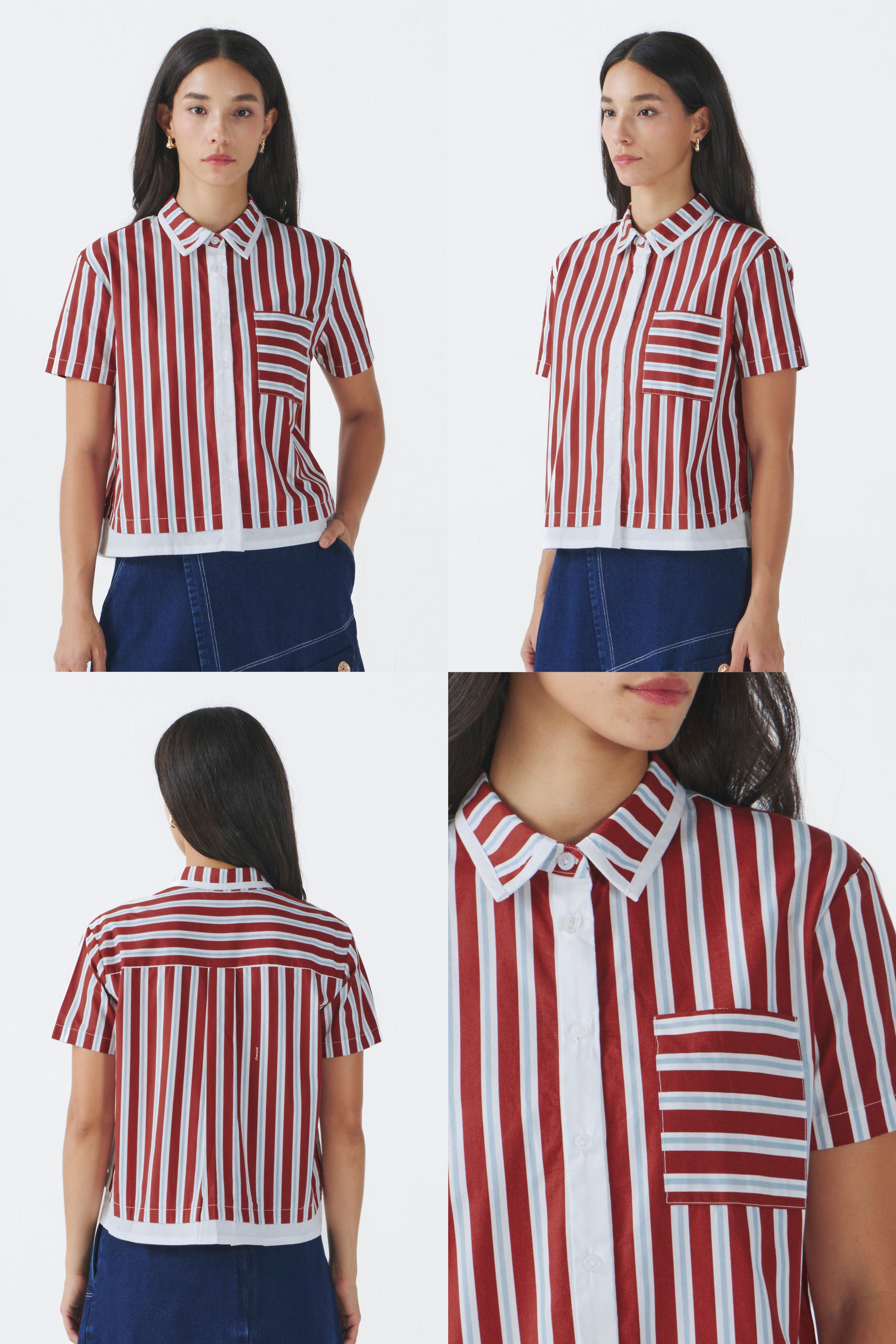 Maroon Striped Briony