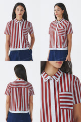 Maroon Striped Briony