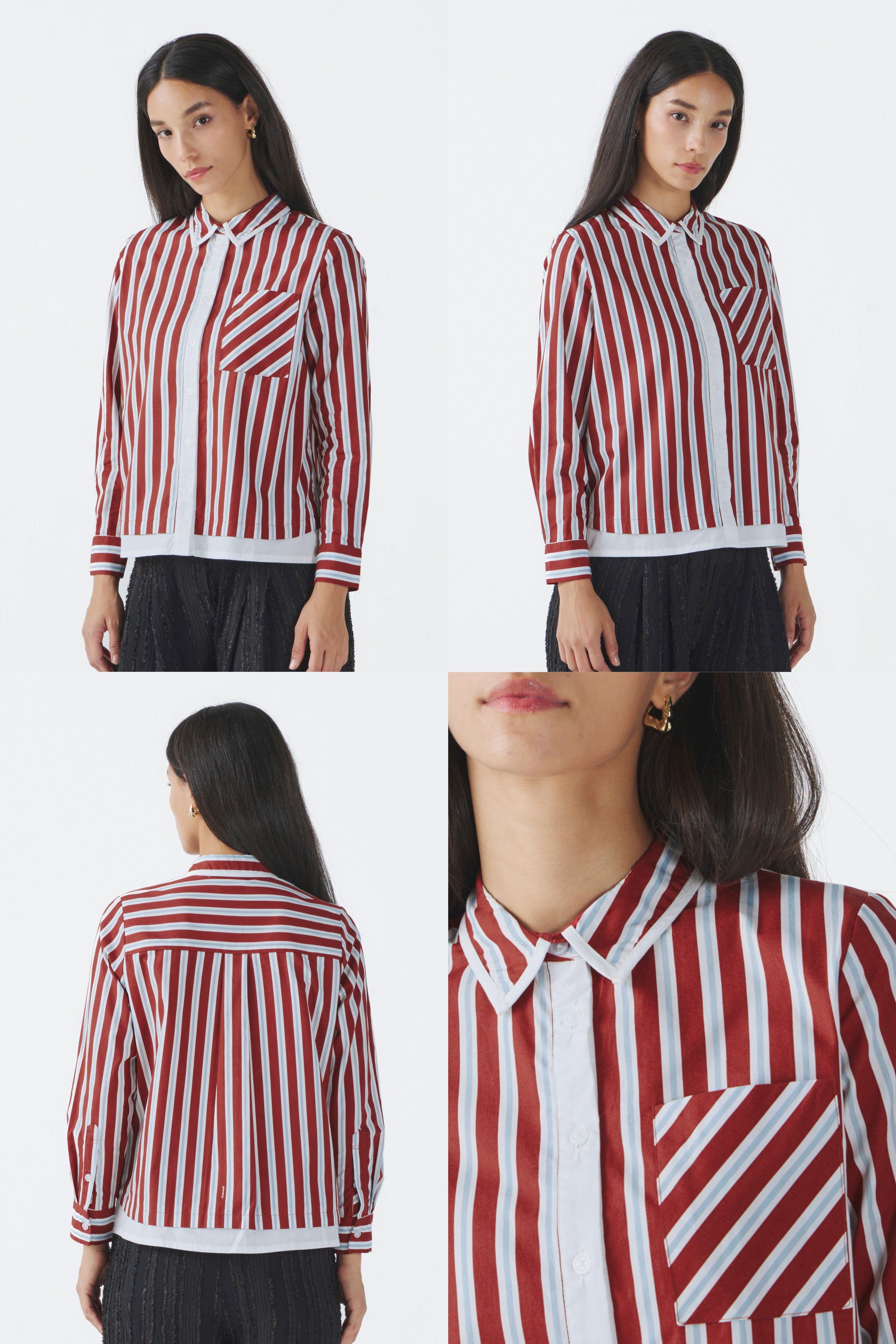 Maroon Striped Giada