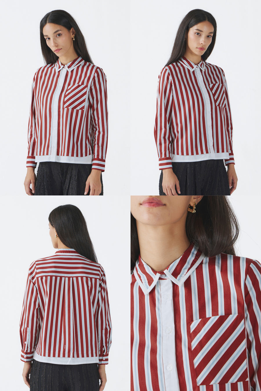 Maroon Striped Giada