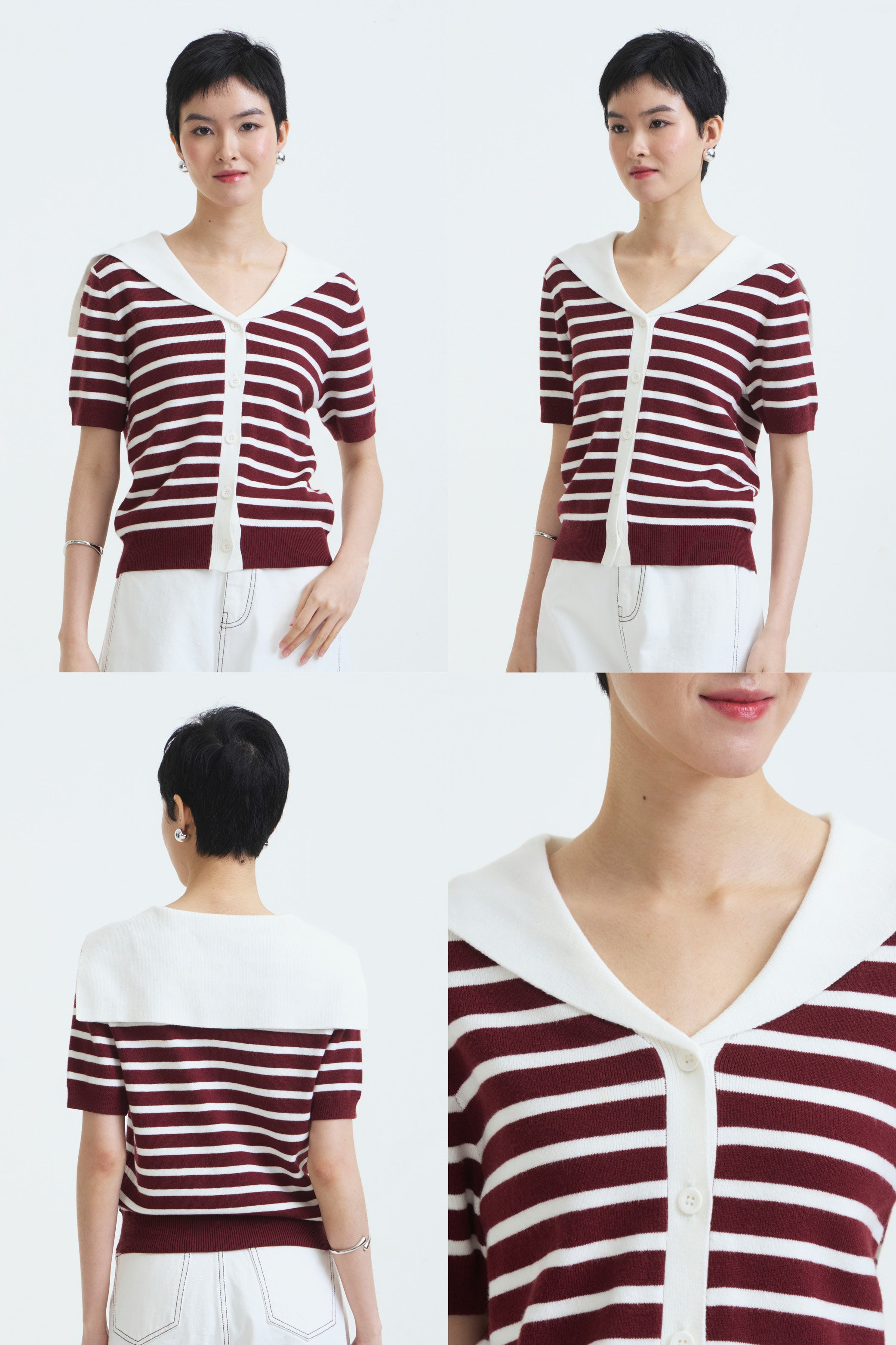 PO October 22 - Maroon Striped Tinsel