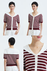 PO October 22 - Maroon Striped Tinsel