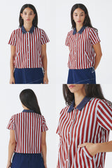 Maroon Striped Sali