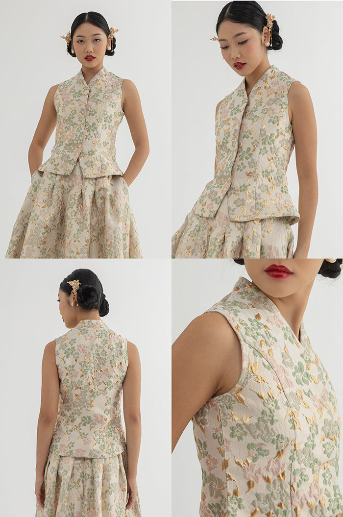 Beige Floral Lian
