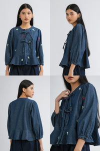 Dark Denim Floral Karila