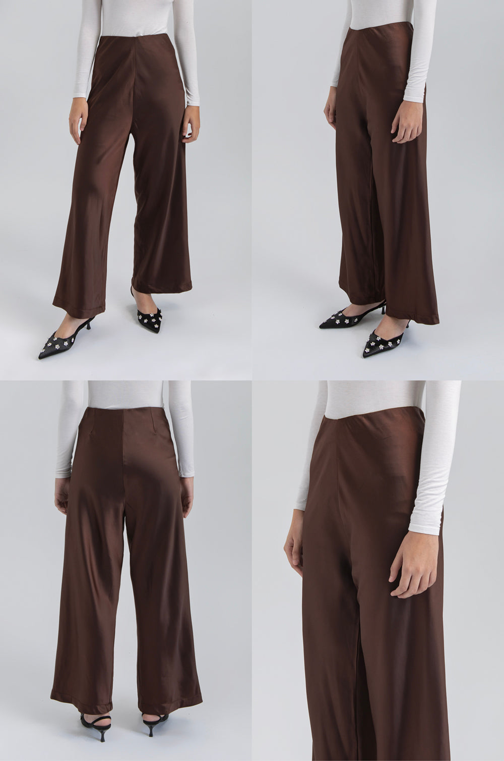 Dark Brown Satin Pama