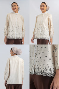 Khaki Embroidery Nadra