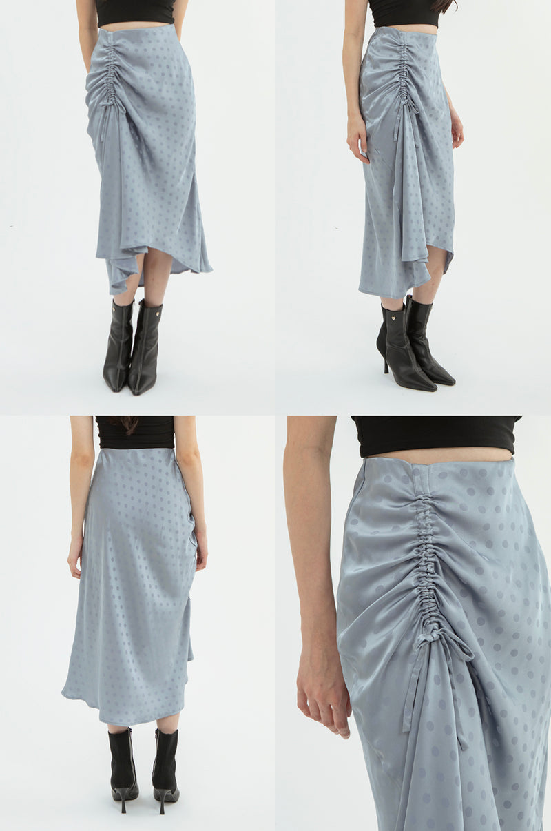 Light Blue Polka Garbo