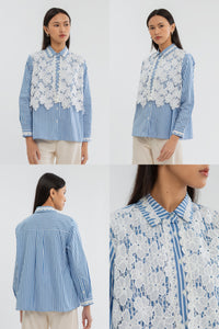 Navy Striped Eshal