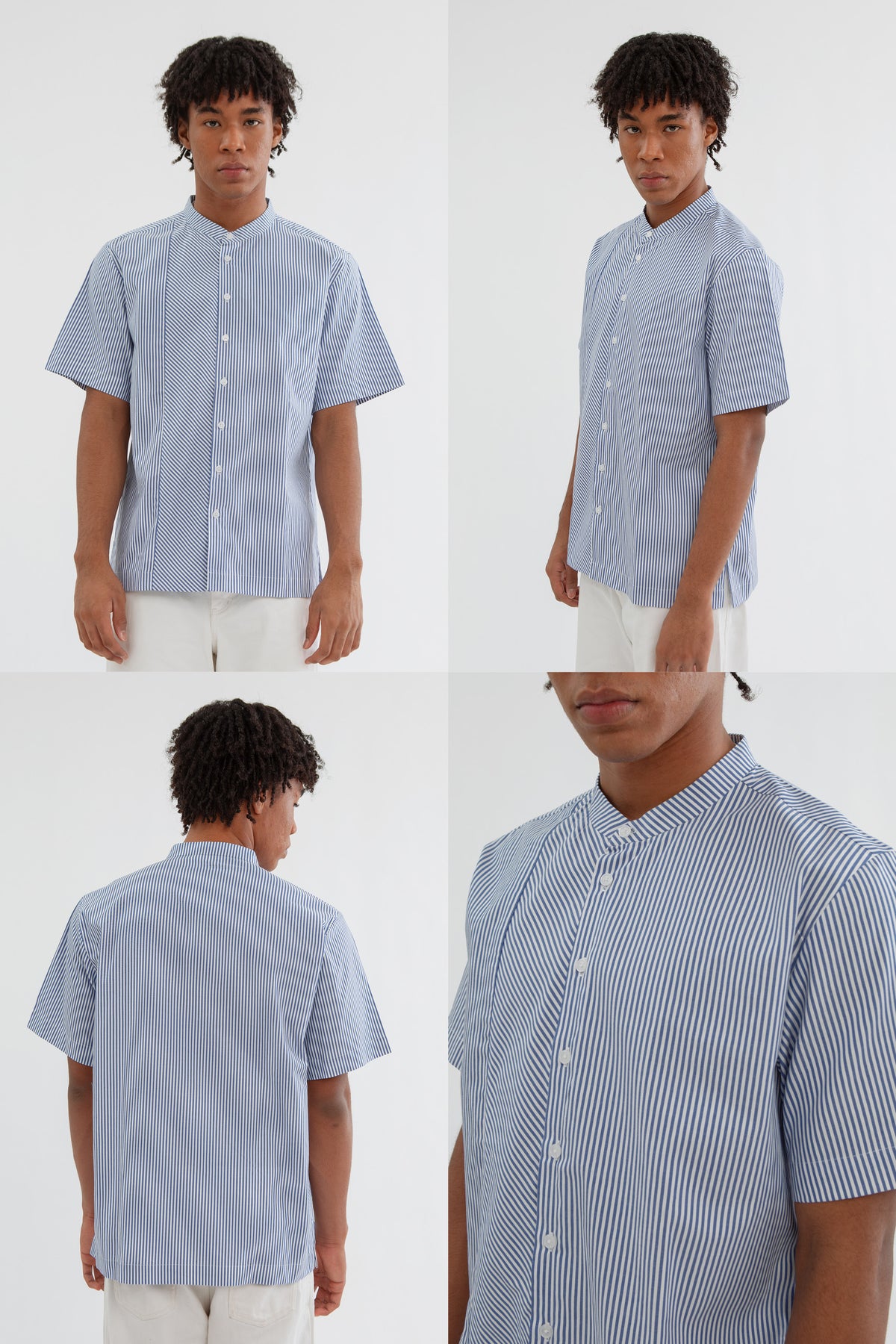 Navy Striped Kamal