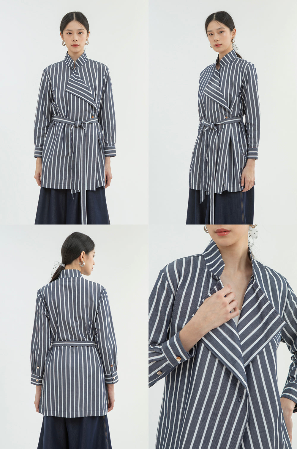 Navy Striped Marjolaine
