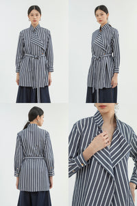Navy Striped Marjolaine