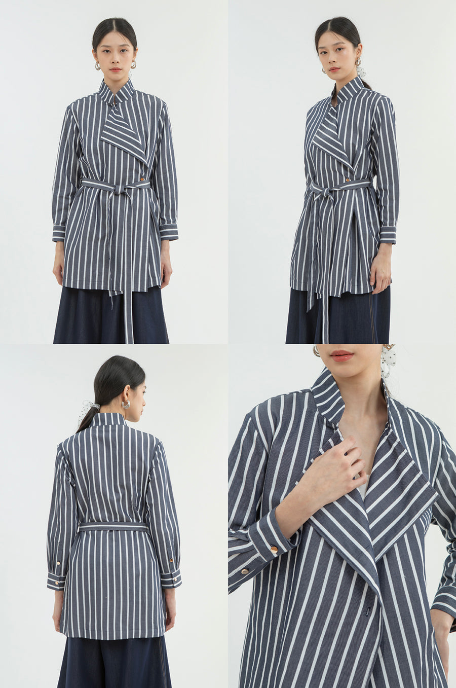 Navy Striped Marjolaine