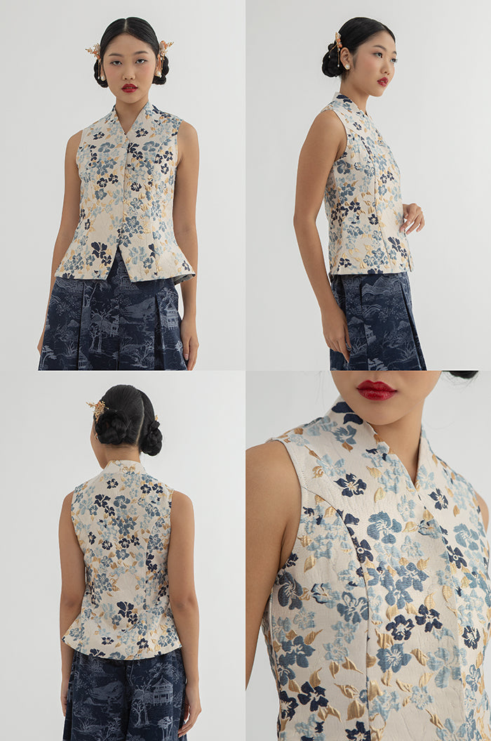 Navy Floral Lian