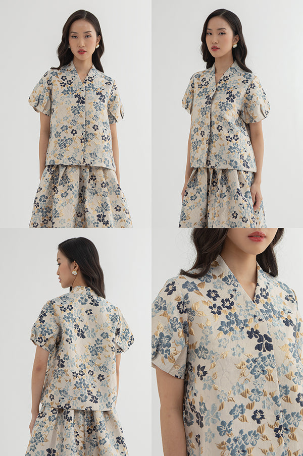 Navy Floral Miu