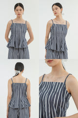 Navy Striped Dariole