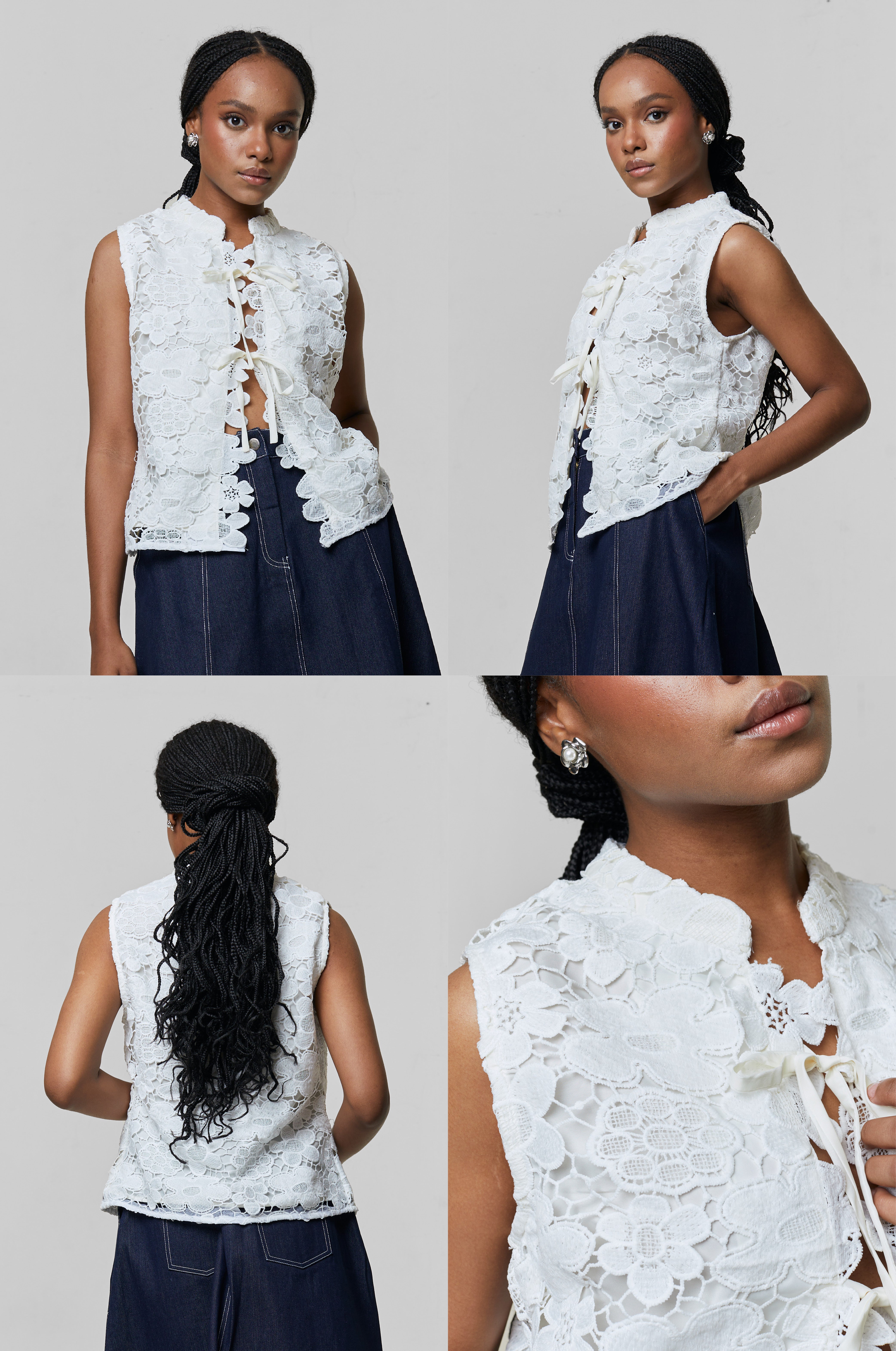 Off-white Floral Leya