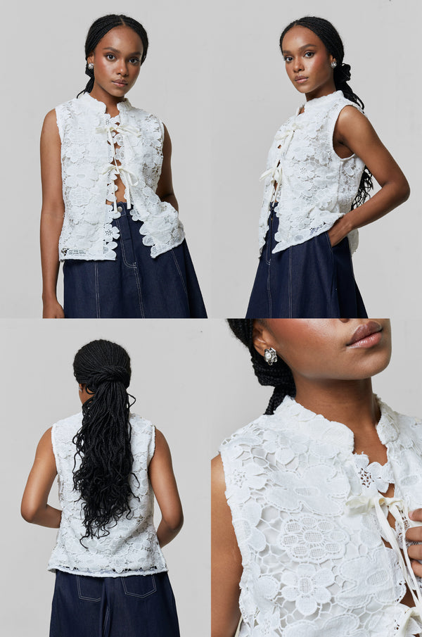 Off-white Floral Leya