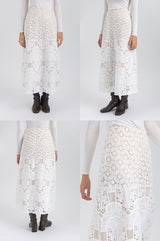 Off-white Embroidered Benna