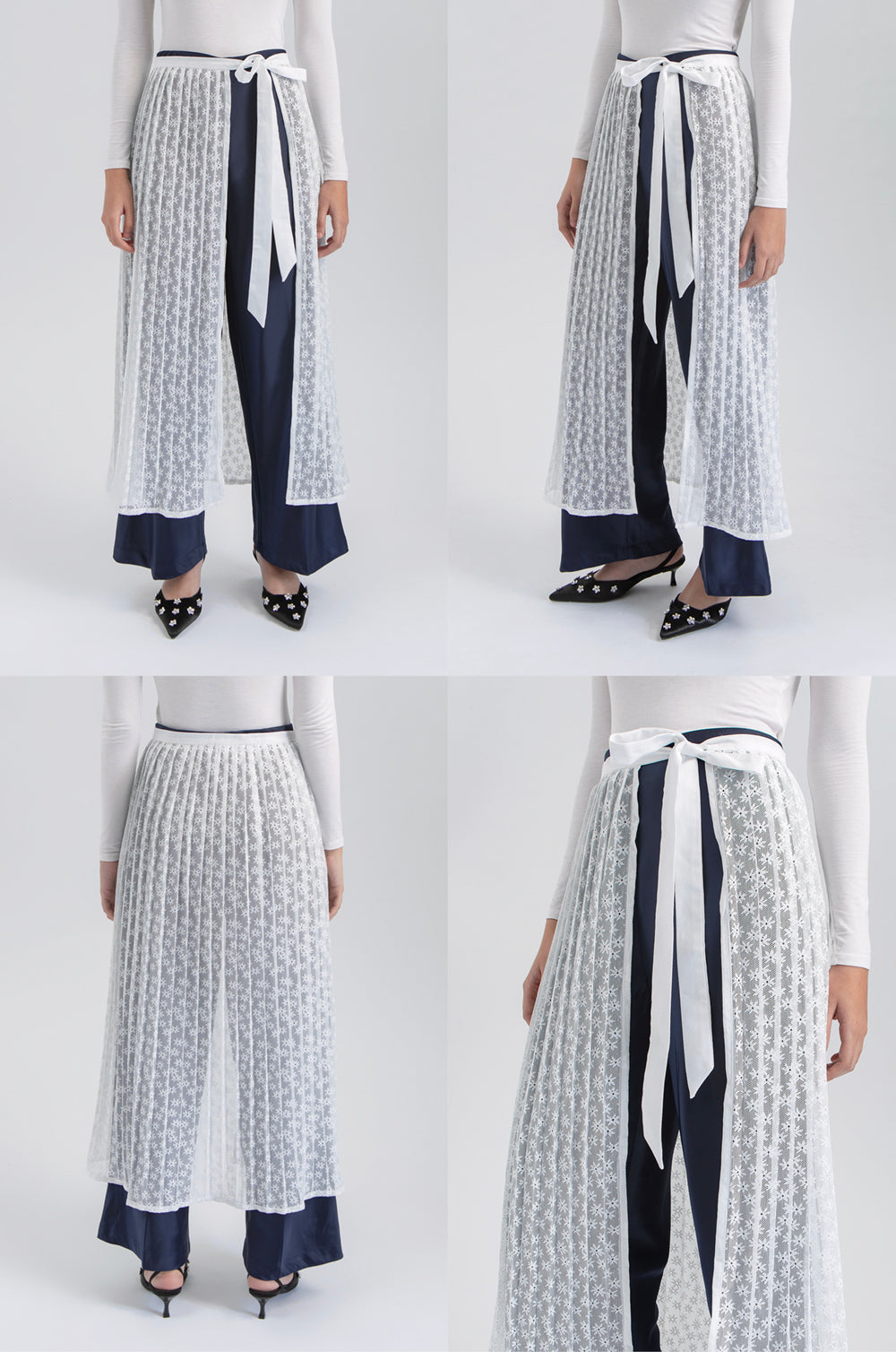 Off-white Floral Popla