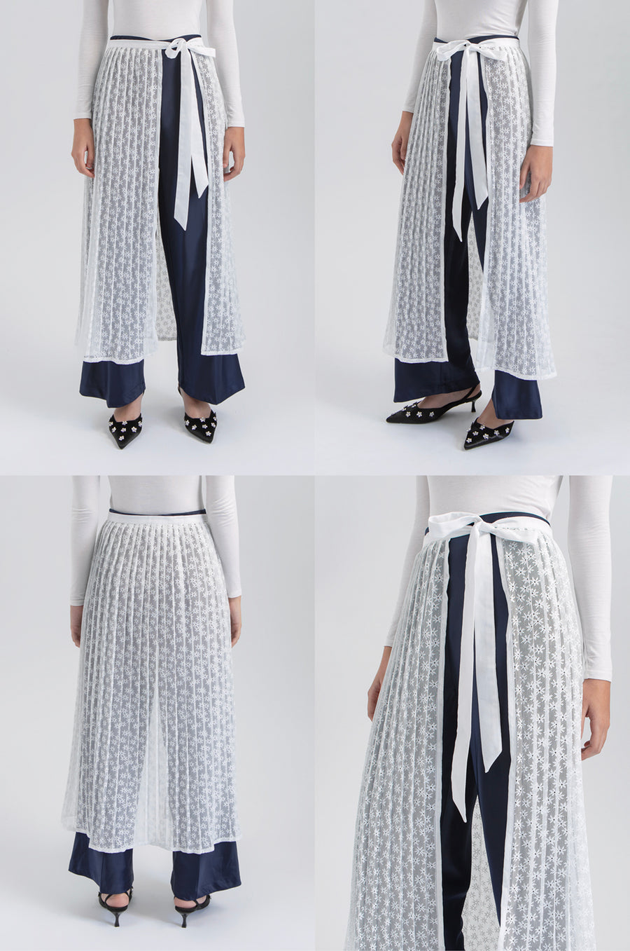 Off-white Floral Popla