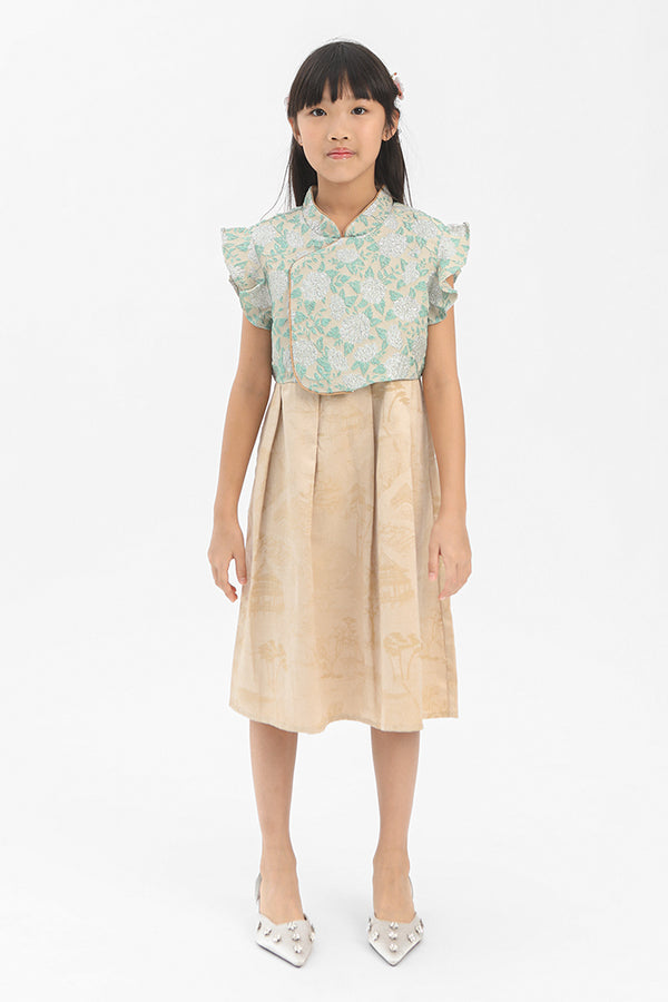 Green Floral Jinggao