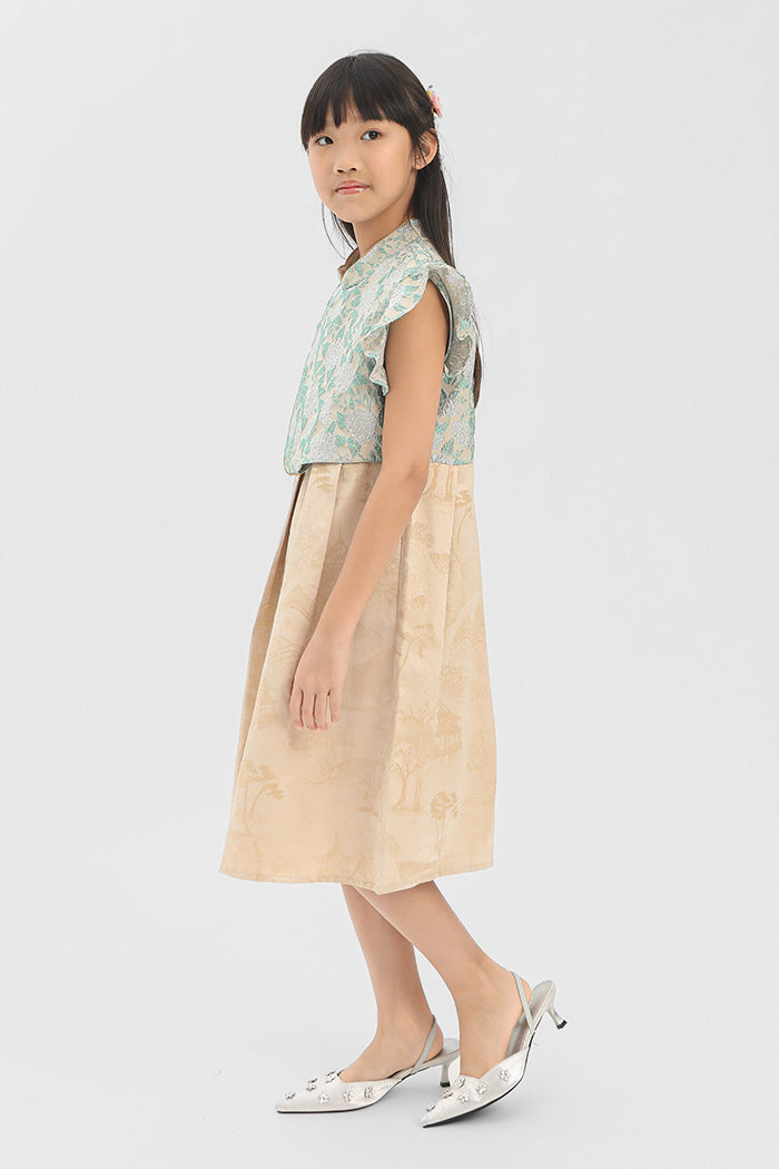 Green Floral Jinggao