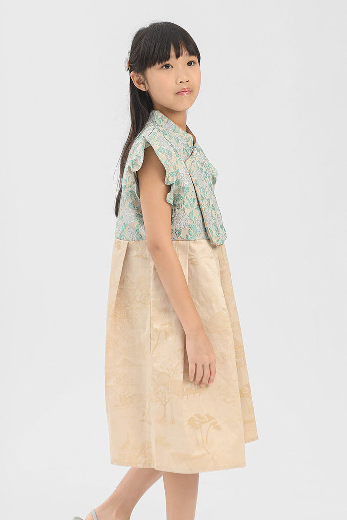 Green Floral Jinggao