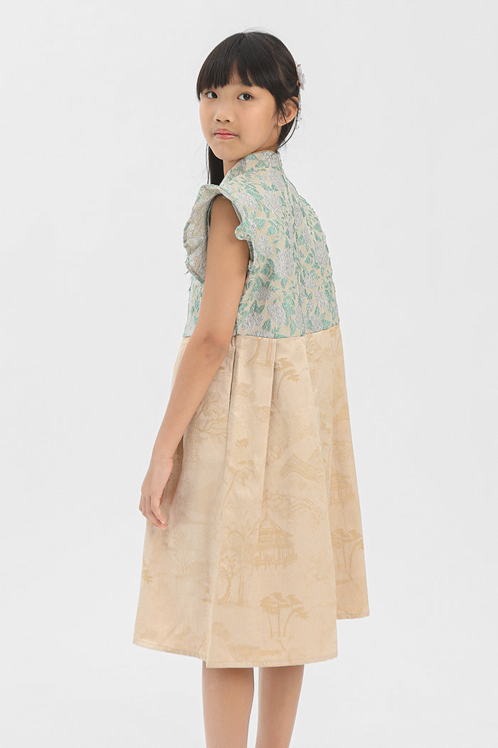 Green Floral Jinggao