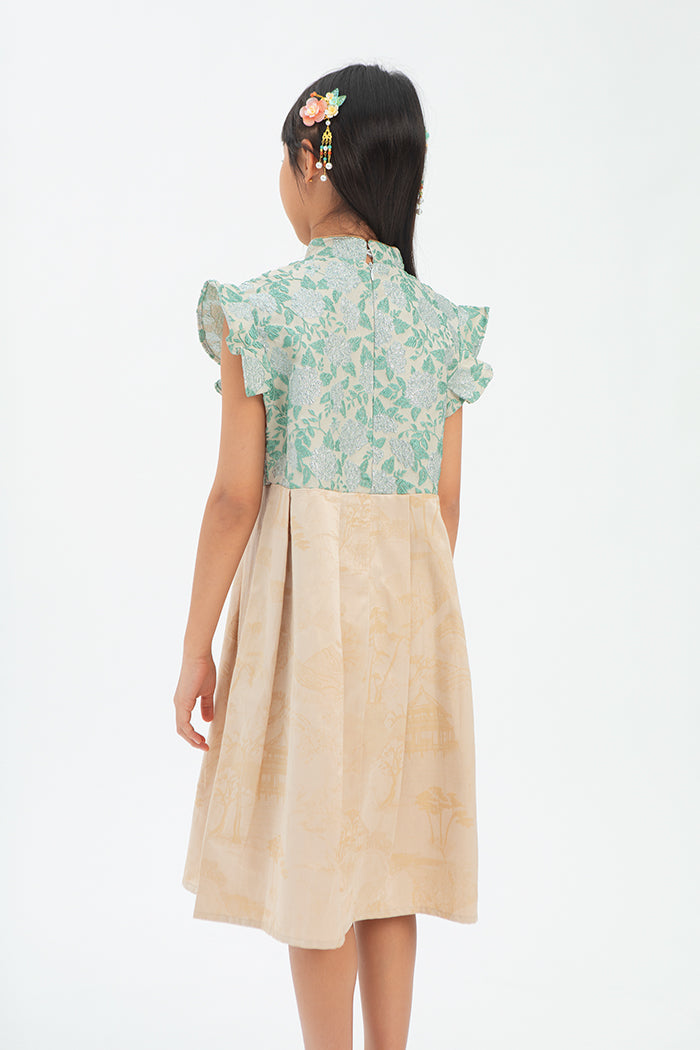 Green Floral Jinggao
