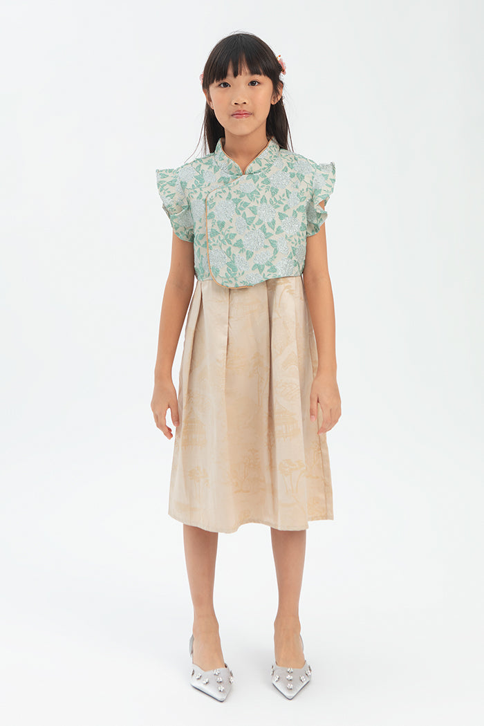 Green Floral Jinggao