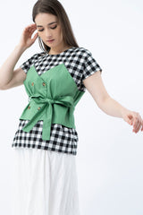 Defect Sale - Green Gingham Mayle