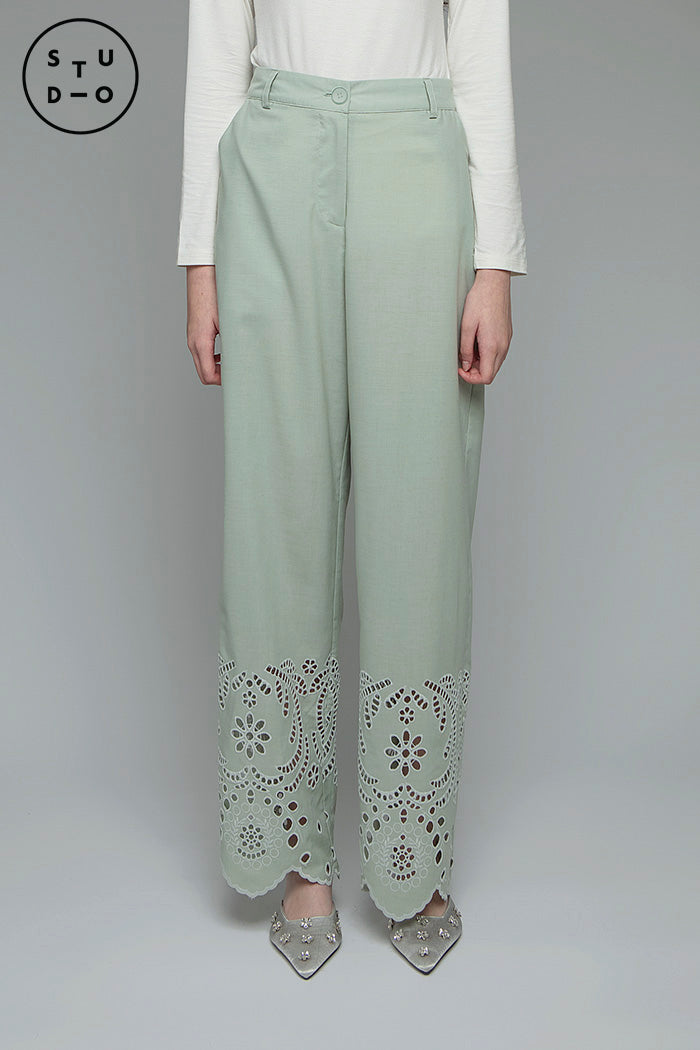 Green Embroidery Menna