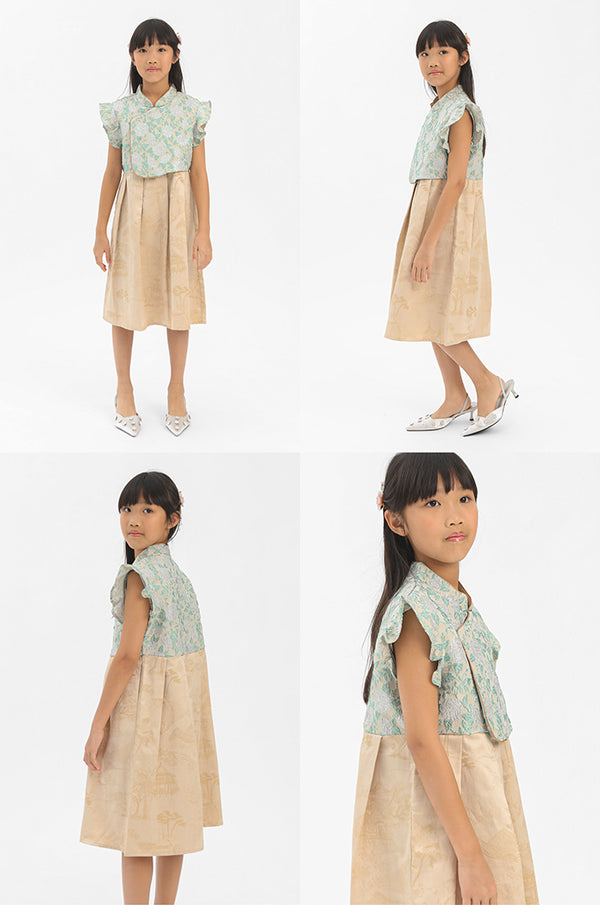 Green Floral Jinggao