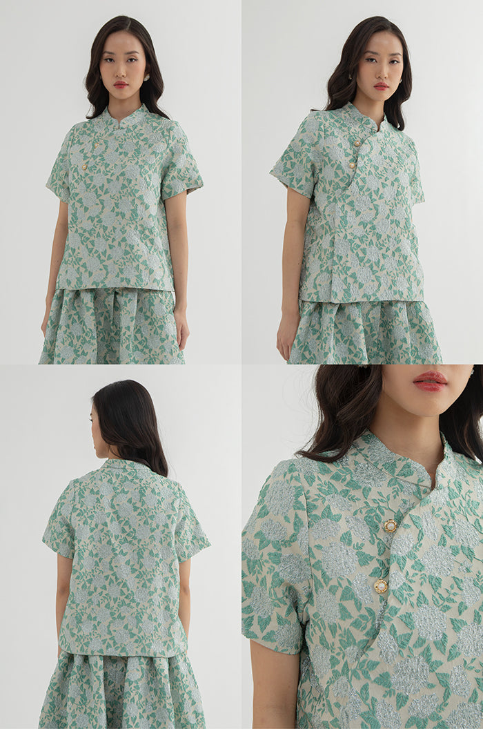Green Floral Yuna
