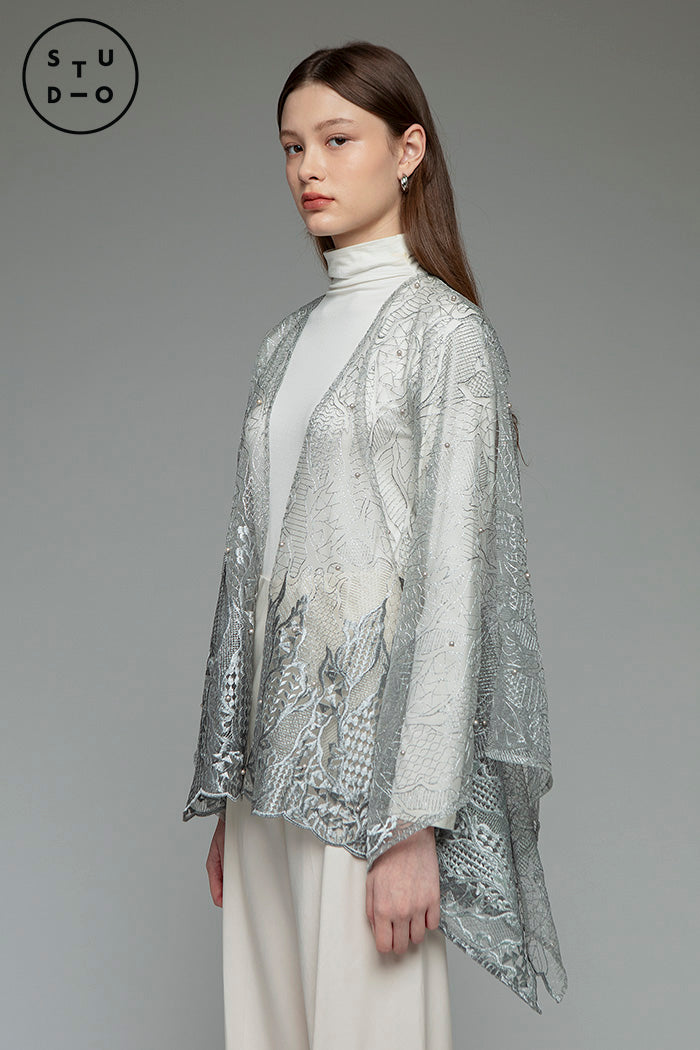 Grey Floral Kamin