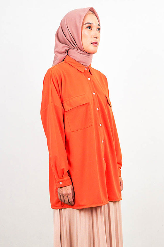 Syaline Hijab - Harper Orange