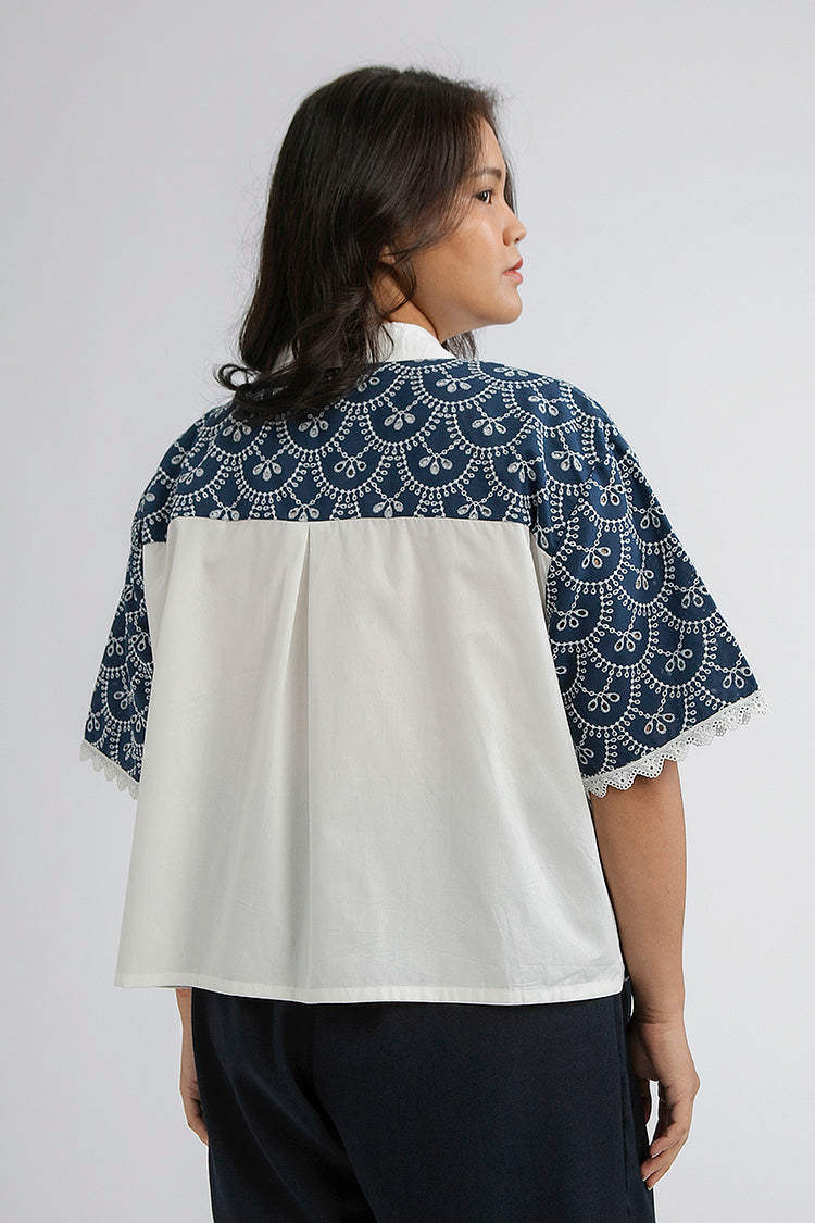 Indigo Scalloped Cesena A