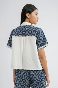 Indigo Scalloped Cesena B