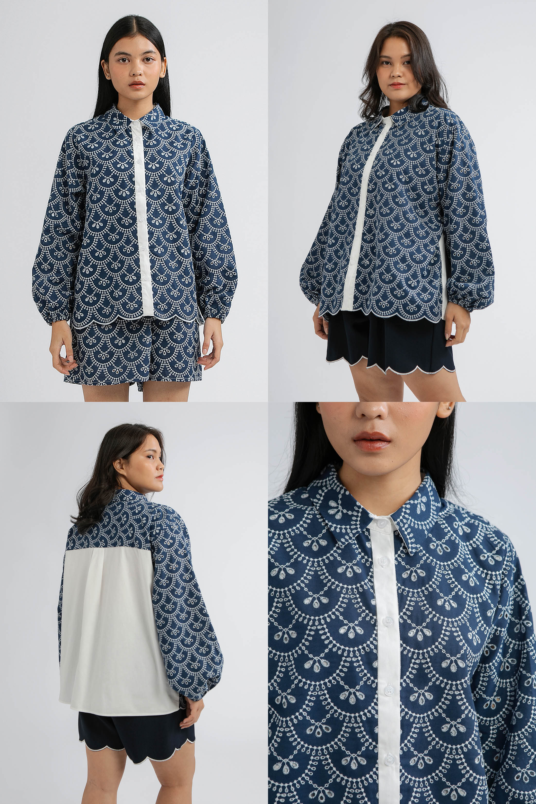 Indigo Scalloped Nardo A - Defect Sale