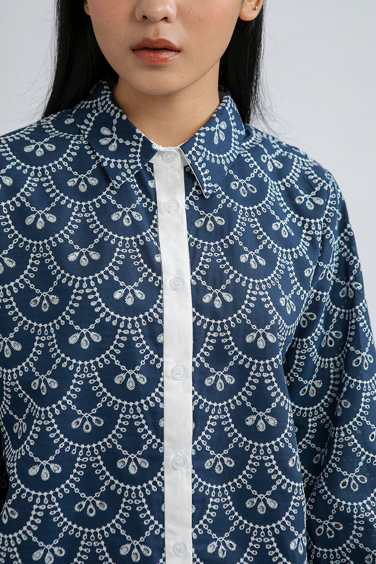 Indigo Scalloped Nardo A - Defect Sale