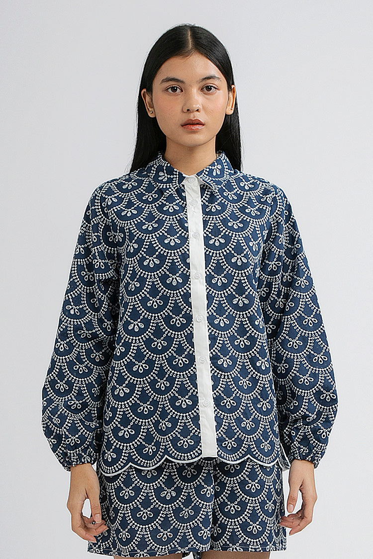 Indigo Scalloped Nardo A - Defect Sale